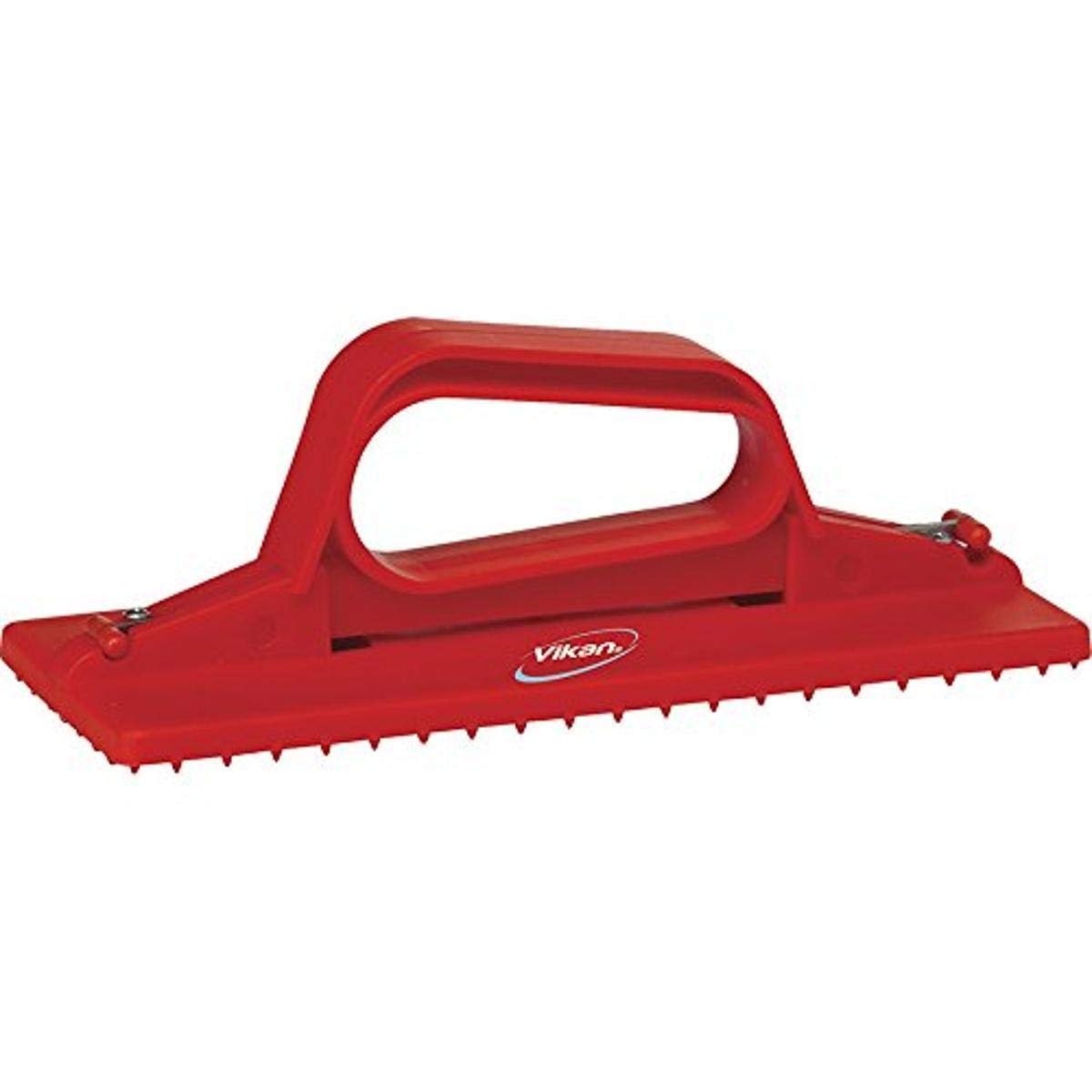 Vikan 55104 Pad Holder,Handheld,9" x 3.7",PP/SS,Red