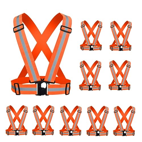 Reflective Safety Vest Gear with 4 Adjustable Straps