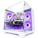 Gaming PC Venom White Wasserkühlung, RGB, bis 128GB RAM, GTX 1660S/ RTX 3050/ RTX 5060, bis 2TB SSD, Intel E5, WiFi, BT (2. Grafikkarte: NVIDIA RTX 3050, 32GB RAM | 240GB SSD)
