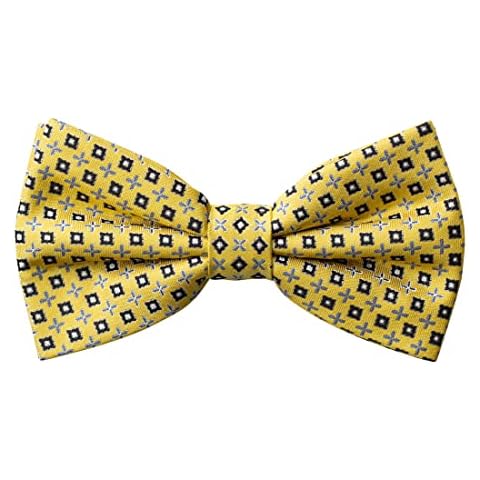 GoTie Men's Geometric Bowtie - Bow Ties Ready to Wear - Pretied Adjustable Ties for Short or Tall Men - The Bees-Knees Cover