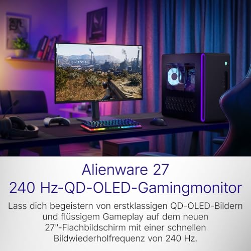 Alienware 27 Gaming Monitor - AW2726DM, QHD (2560x1440), 240Hz, QD OLED