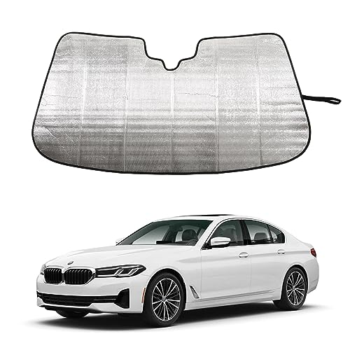 Windshield Sunshade for BMW 5-Series G30 G31 2017-2023 Front Window Sun Shade Foldable Reflective...
