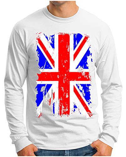 T-shirt manches longues Angleterre OM3 le cadeau vintage parfait pour homme