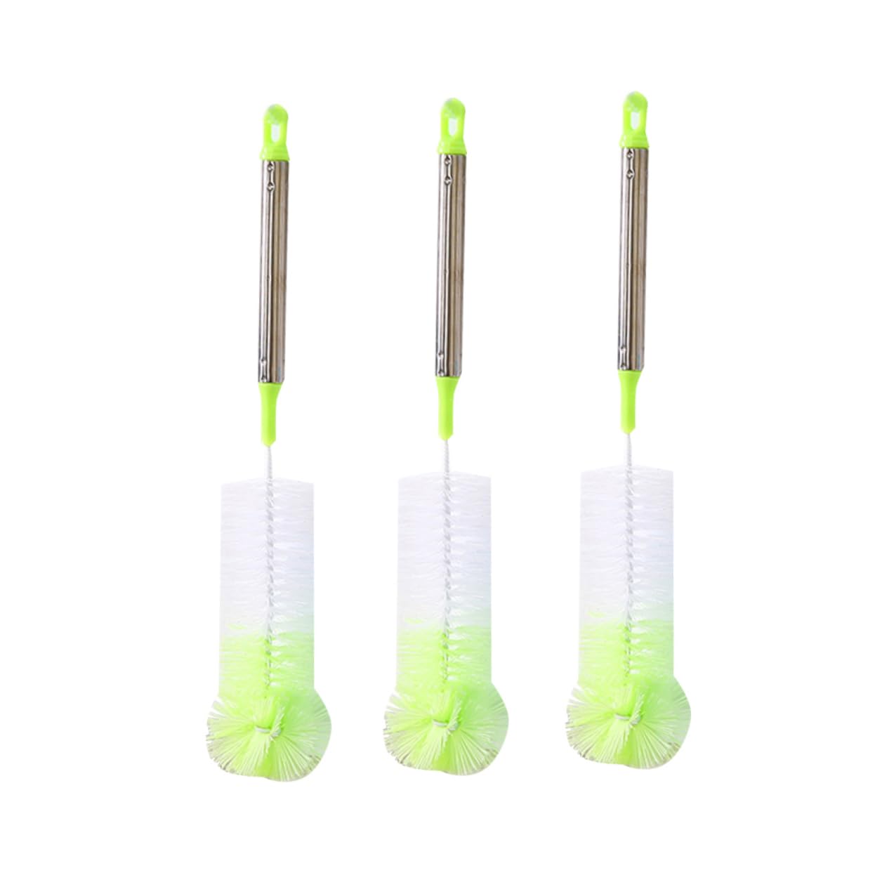 Zerodeko 2 Set Spazzole Per Bottiglie Teste Colorate Per Pulizia Biberon Tazze E Bottiglie Casuale Colore Casuale 3 Pezzi*2