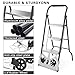 2-in-1 Folding Hand Truck & 3-Step Ladder – 220 lbs Capacity Dolly Cart & 500 lbs Aluminum Step Stool, Multi-Functional for Home, Office, Warehouse