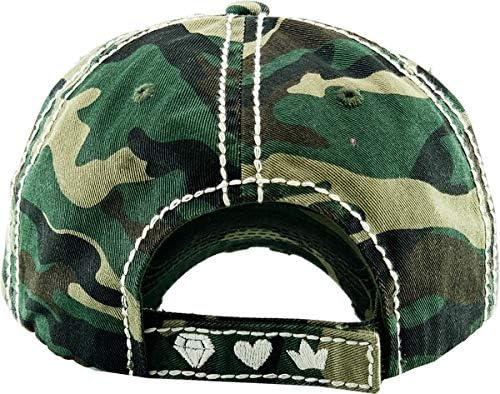 Funky Junque Womens Baseball Cap Distressed Vintage Unconstructed Embroidered Patch Hat