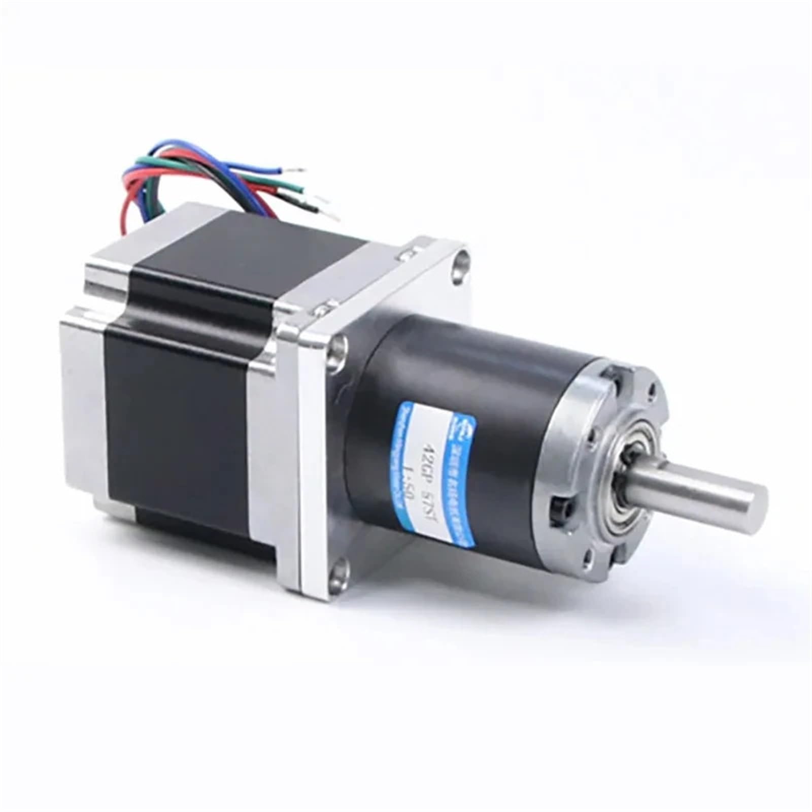 ZIDRMTKVK Stepper Motor with Planetary Gearbox 42GP-57ST Worm Gear Reducer Large Torque DC 1.8 ° 57mm Hybrid(Motor and bracket,Ratio 368 to 1)