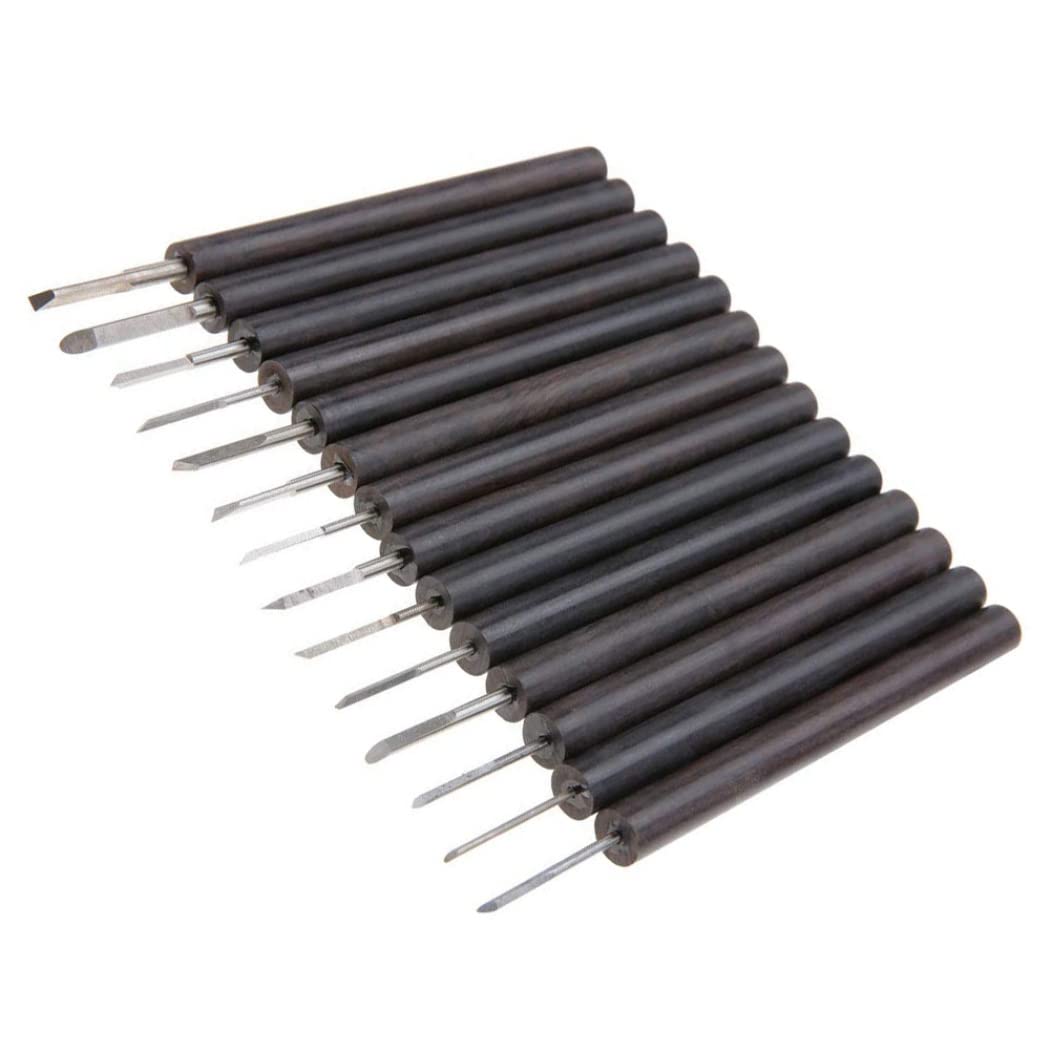 Herramientas para tallar madera gubias de corte para escultura y juego manual de acero 14 piezas