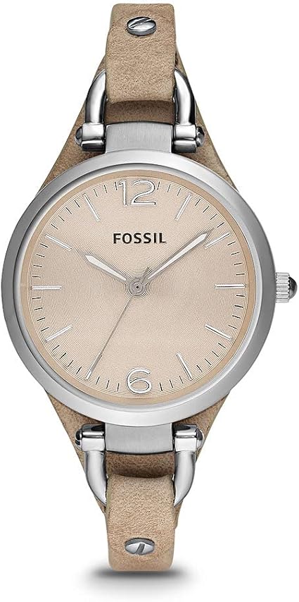 FOSSIL Dameshorloge Georgia, kastmaat 32 mm, quartz uurwerk, leren band :  Fossil: Amazon.nl: Kleding, schoenen \u0026 sieraden
