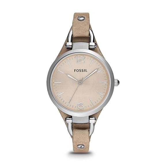 Buy Fossil Georgia Analog Peach Dial 