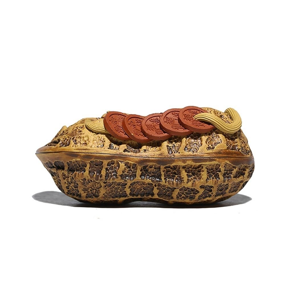 Mascota de té adorno de escritorio con juego de té y bandeja de té de arena