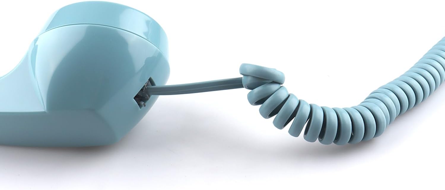 Retro Telephone, Classic Landline Telephone Vintage Old Fashioned Corded Telephone with Redial Function,for Home & Office Decor, Blue