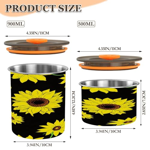 Envase hermético para café acero inoxidable 17oz miniatura 3