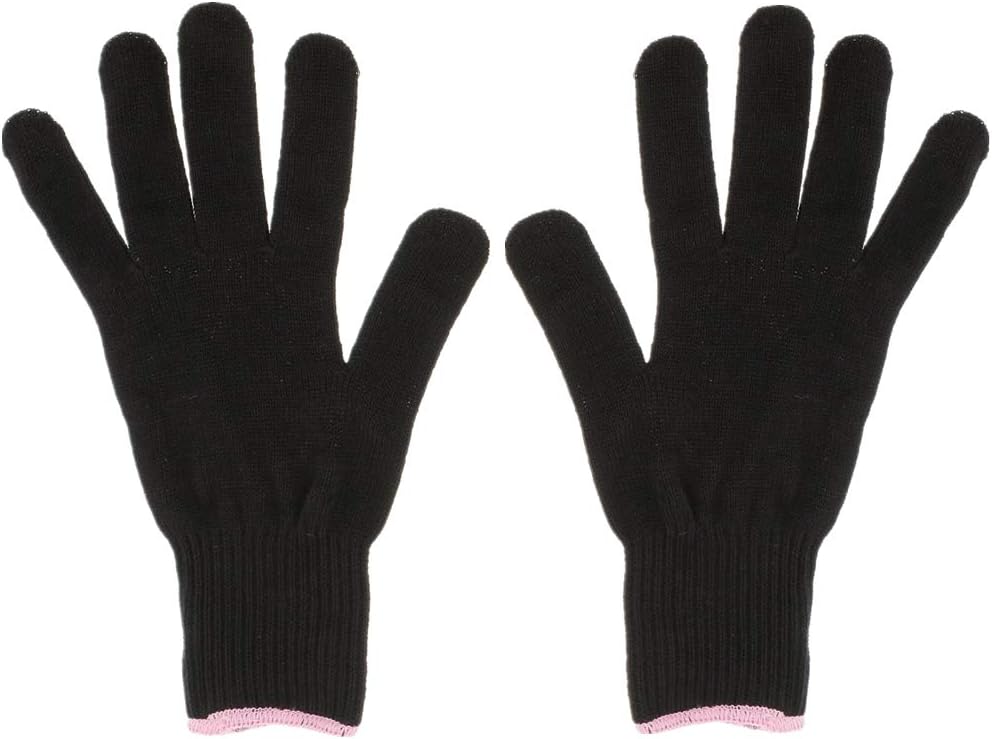2 Pieces Professional Heat Resistant Gloves Heat Insulation Blocking Glove Suit for Protection While Hair Styling Curling Straight Tool