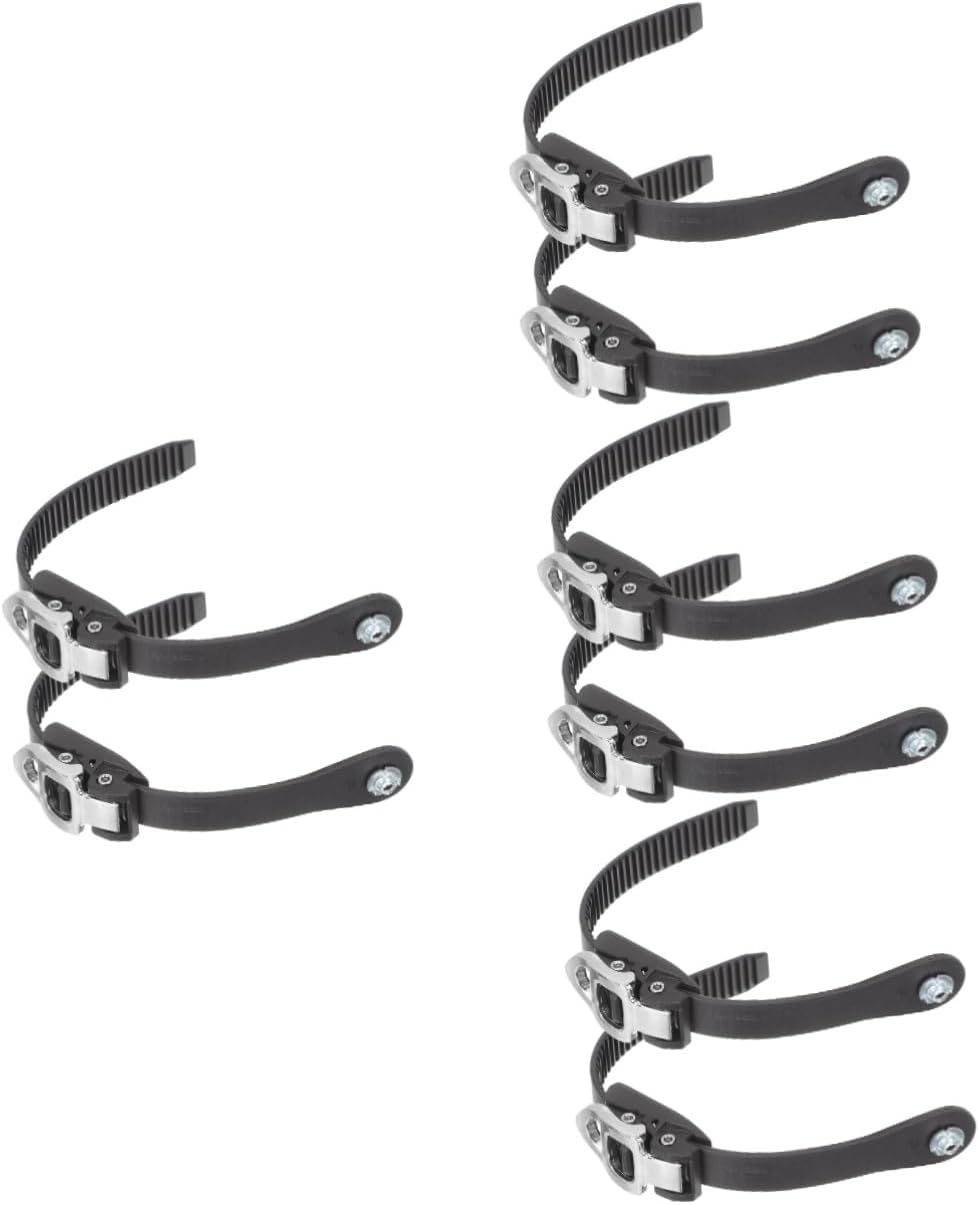 YARNOW 8 Pcs Roller Skate Strap Replacement Buckle Set Adjustable Skating Shoe Clasp Straps for Roller and Ice Skates Durable Sports Accessories