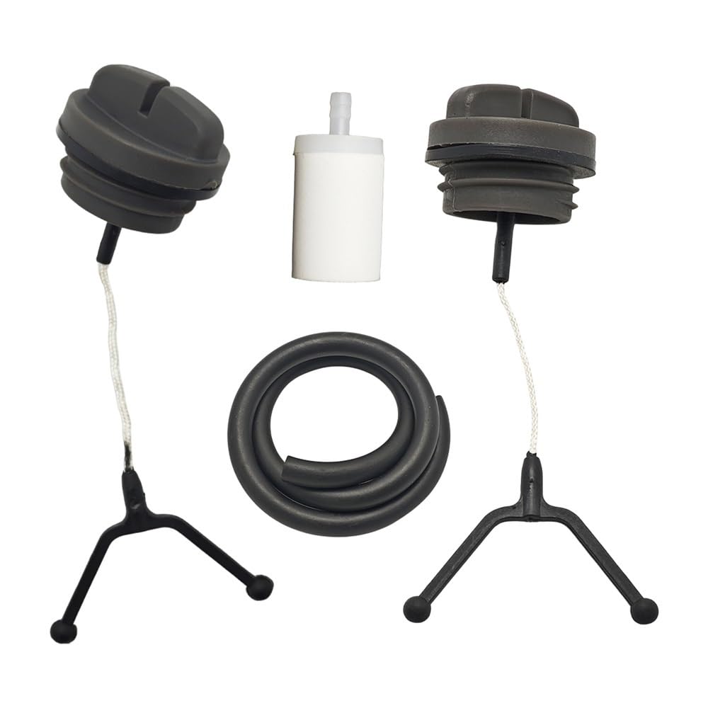 Kit bouchon huile et tuyau carburant pour réparer fuite tronçonneuse