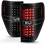 ACANII - For 2009-2014 Ford F150 Pickup Truck Black Housing Smoked Lens LED Tail Lights Brake Lamps Assembly Left+Right