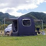 Toldo para Puerta Trasera Carpa para automóvil - Carpa para SUV con extensión Trasera automática de Gran Espacio, Cubierta para Maletero de camioneta portátil de construcción Gratuita, reves
