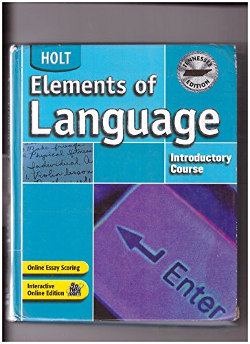 Holt Elements of Language Tennessee: Student Edition Grade 6 2004