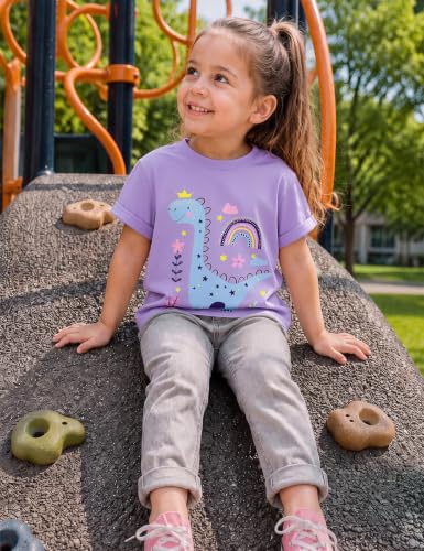Image of Toddler Girls T-Shirt Short Sleeve Cartoon Graphic Tee 2-6T