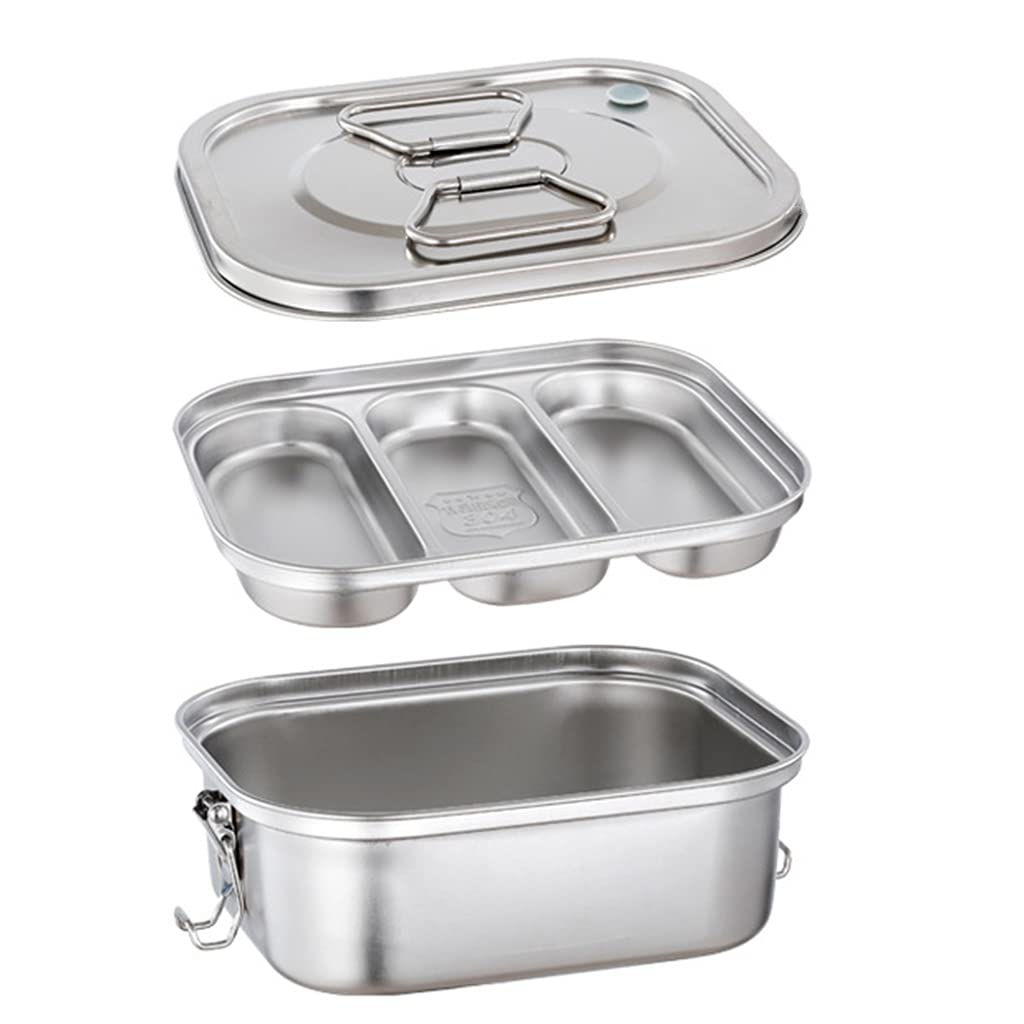 Contenitore per il pranzo in acciaio inox per adulti, studenti, impiegati, uso di stoccaggio, organizer a prova di perdite, scatola per il pranzo per adulti