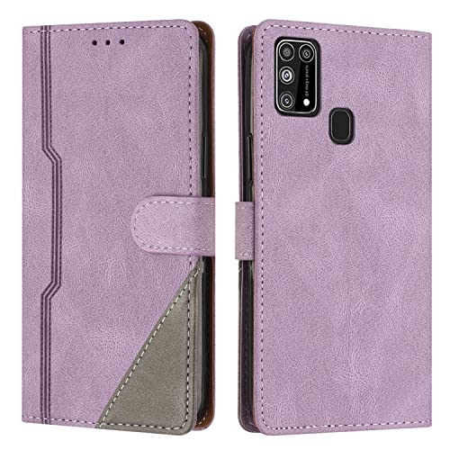 RADOO Funda para Samsung Galaxy M31S, Funda Cartera de Cuero Multifunción, Cierre Magnético con Solapa Antichoque, Flip PU Cuero Carcasa Magnético Caso Cartera Móvil Case para Samsung M31S (Morado)