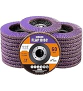 Shawya 20 Pack Ceramic Flap Discs 4 1/2 for Angle Grinder, 60 Grit Flap Wheel for Rust Removal, S...