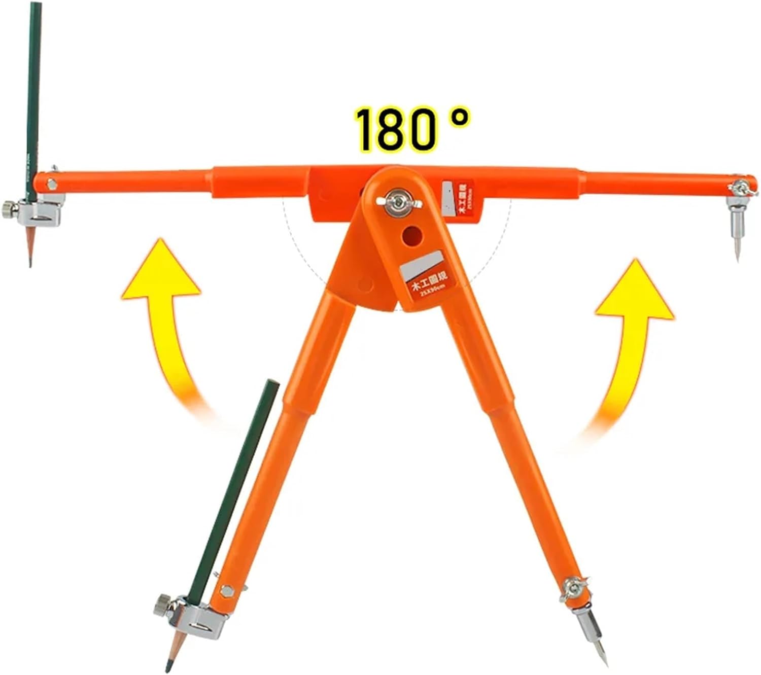 Carpenter Precision Pencil Compasses Large Diameter Adjustable Dividers Marking and Scribing Compass for Woodworking (Color : 90cm)
