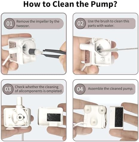 Marchul Cat Water Fountain and Stainless Steel Food — bottom and base construction detail