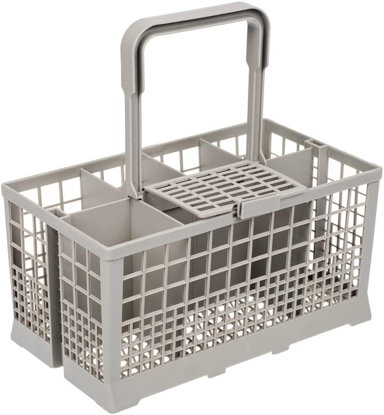 Invero® Universal Dishwasher Cutlery Basket ideal for Carrera Eurotech, Homark, Lendi, Powerpoint, Servis, Baumatic, Bosch, Neff, Siemens, Tecnik and more (24cm x 14cm x 12cm)