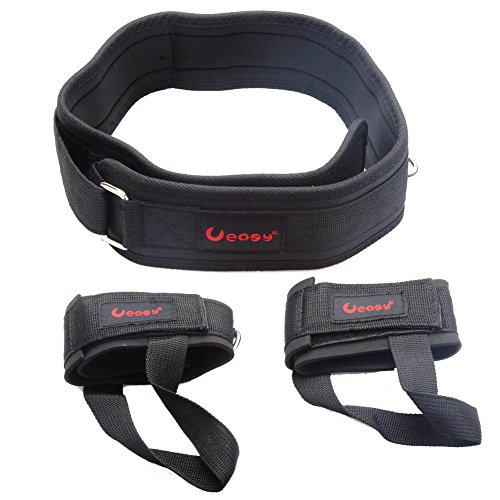 Ueasy Vertical Jumping Trainer Jump Resistance Bands System Horizontal Leaping Fitness (Purple-50 pounds)