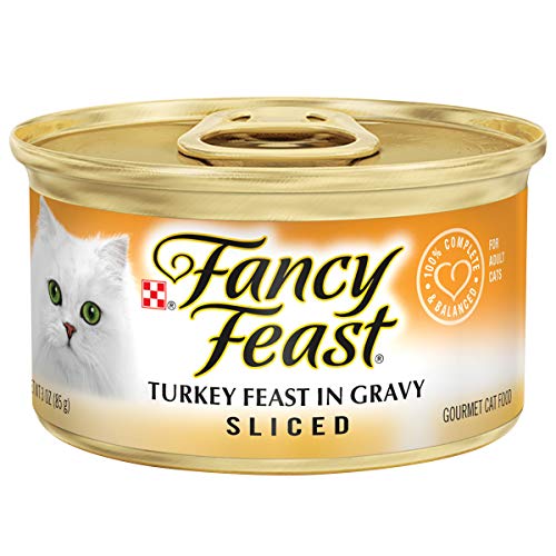 Purina Fancy Feast Gravy Wet Cat Food, Sliced Turkey Feast in Gravy