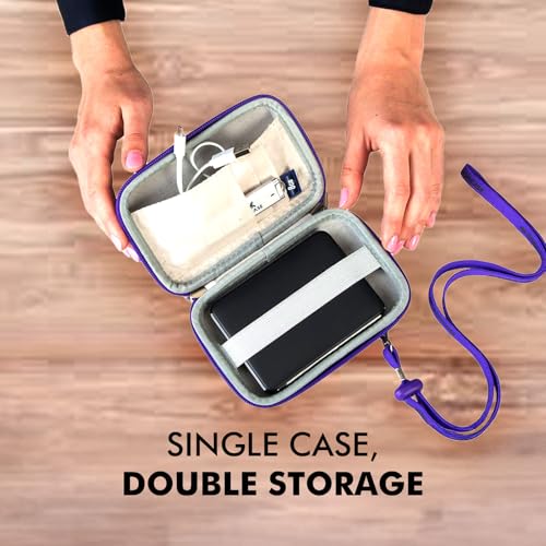 RIVACASE 9101 Hard Drive Carrying Case Storage Organizer Bag 2.5-inch EVA Carry Pouch Compatible with Western Digital WD Elements Seagate Passport Toshiba Power Bank USB Cable & Portable Hard Drives 5 51ORLO+W8DL