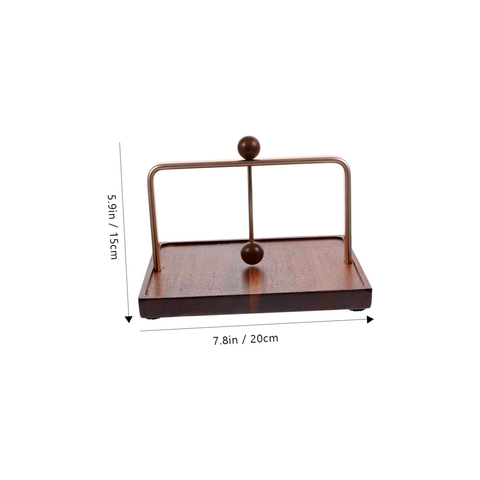 Mipcase Servilletero De Mesa De Comedor Cuadrado Pequeño Madera y Hierro Resistente Moderno Para Hogar Restaurante y Cafetería Organizador De Servilletas Multifuncional