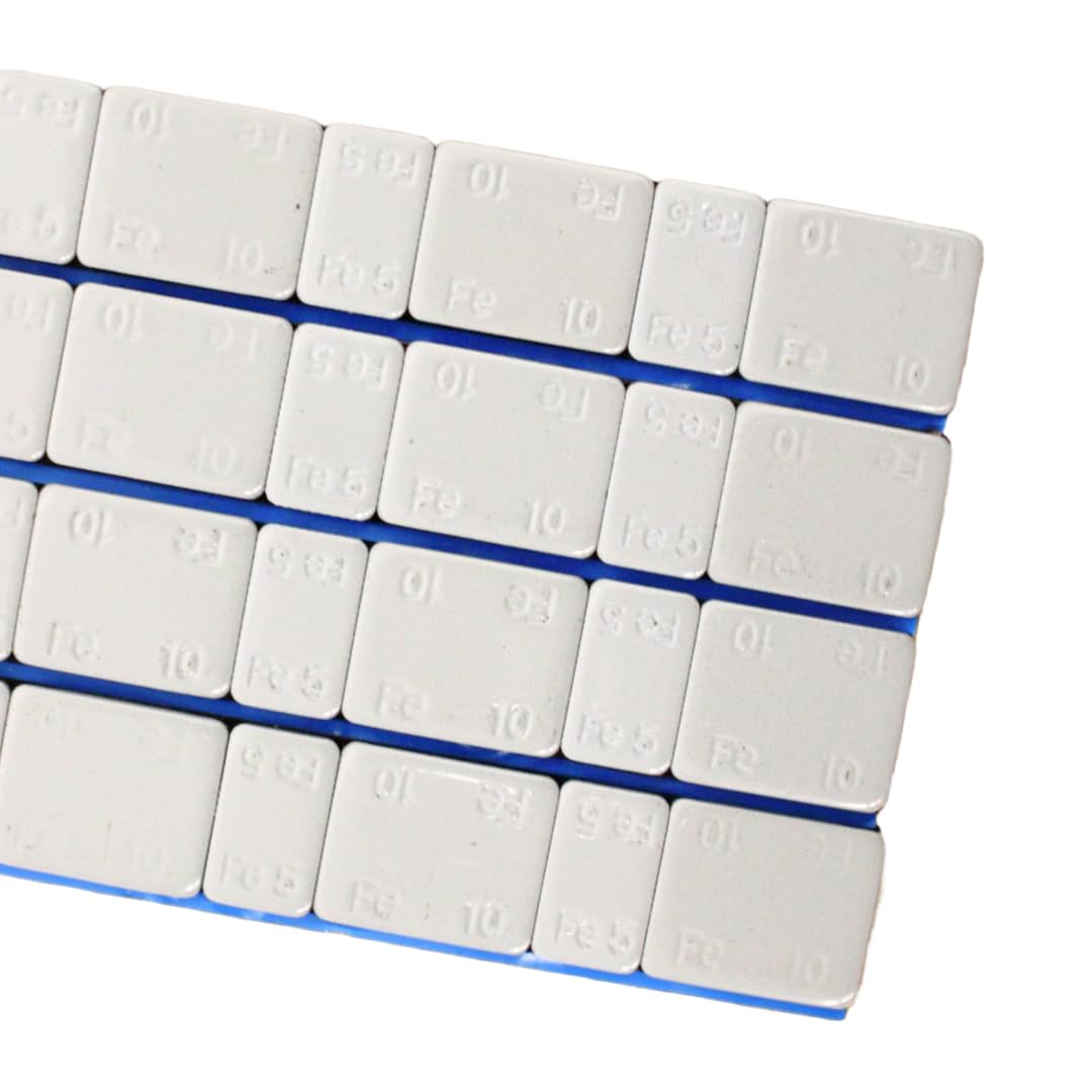 EXPERT 50 Pièces Pneus Barre Adhésive Masses D'Équilibrage, Blocs d'équilibrage pour Voiture - (5g + 10g) = 600g | Équilibrage Précis, Stabilité et Sécurité Optimale