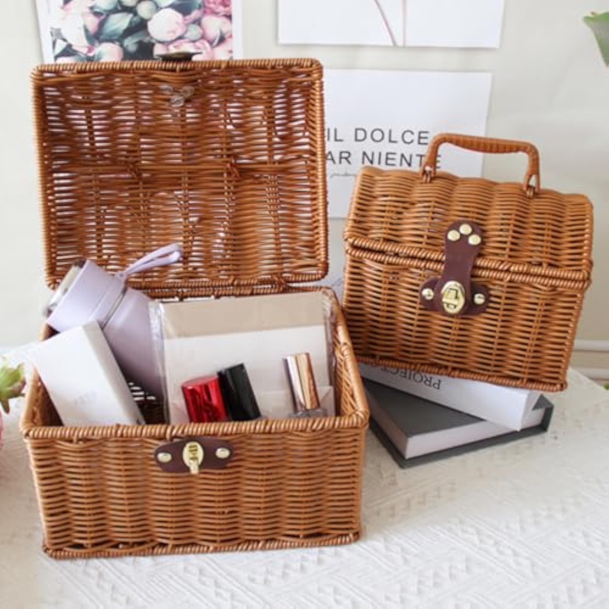 Top Handle Decorative Storage Chest, Gift Giving