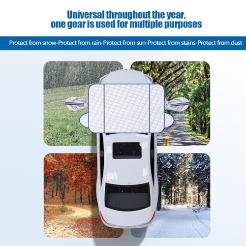 Ultra-Dick Auto Windschutzscheiben kompatibel mit Lex NX300h 2014-2021 Sonnenschutz für Auto mit Magneten für Windschutzscheibe gegen Sonne, Frost, Schnee,
