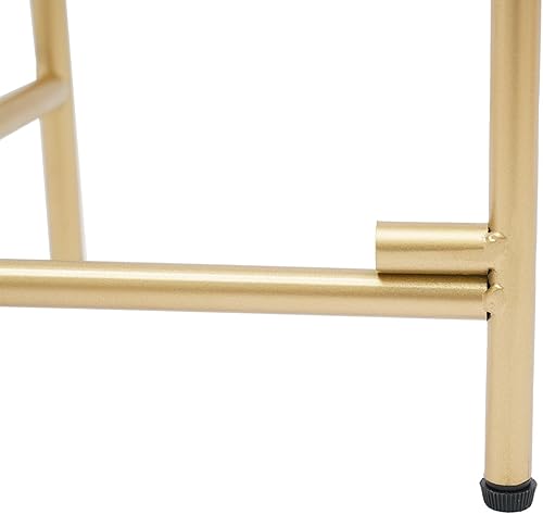 Miniatura 9 de Mesa auxiliar de metal de 2 niveles, mesas auxiliares redondas pequeñas, mesita de noche impermeable para interiores y exteriores con bandeja