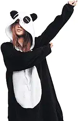 Pijama Macacão Kigurumi Panda Adulto Unissex Confortavel Premium