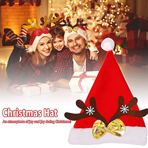 JPYH Cappello di Babbo, 4 Pezzi Adulti Natale