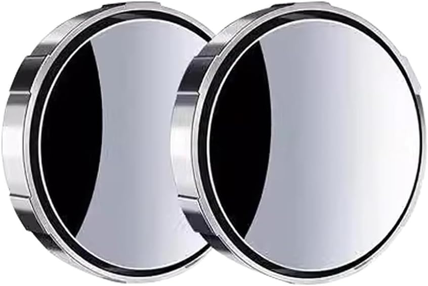 2 Pcs Car Blind Spot Mirrors for Suzuki Vitara Brezza 2016 -, Frameless Convex Rear View Mirror Wide Angle Rearview Mirror Exterior Accessories,Silver