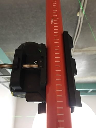 Miniatura 9 de Firecore Poste telescópico de 13 pies13.1ft con soporte láser de 14 pulgadas por 20 pulgadas, poste de montaje de nivel láser ajustable para láseres