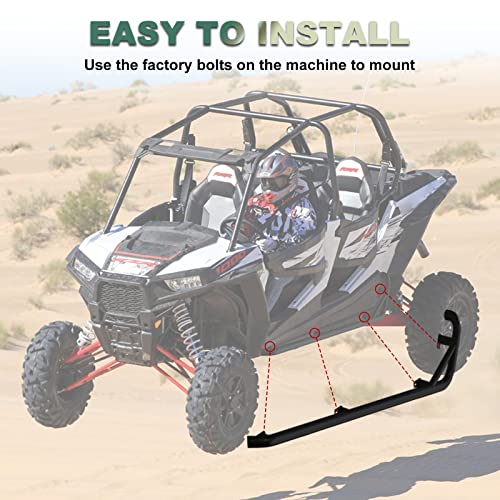 Nixface Rzr Xp 4 1000 Nerf Bars Rock Sliders Fit For 2014-2023 Polaris Rzr Xp4 1000/4 Turbo (4 Doors) - Black #TOP2