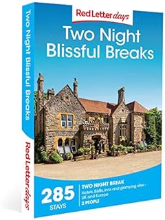 Red Letter Days Two Night Blissful Breaks Gift Voucher  285 charming UK luxury breaks