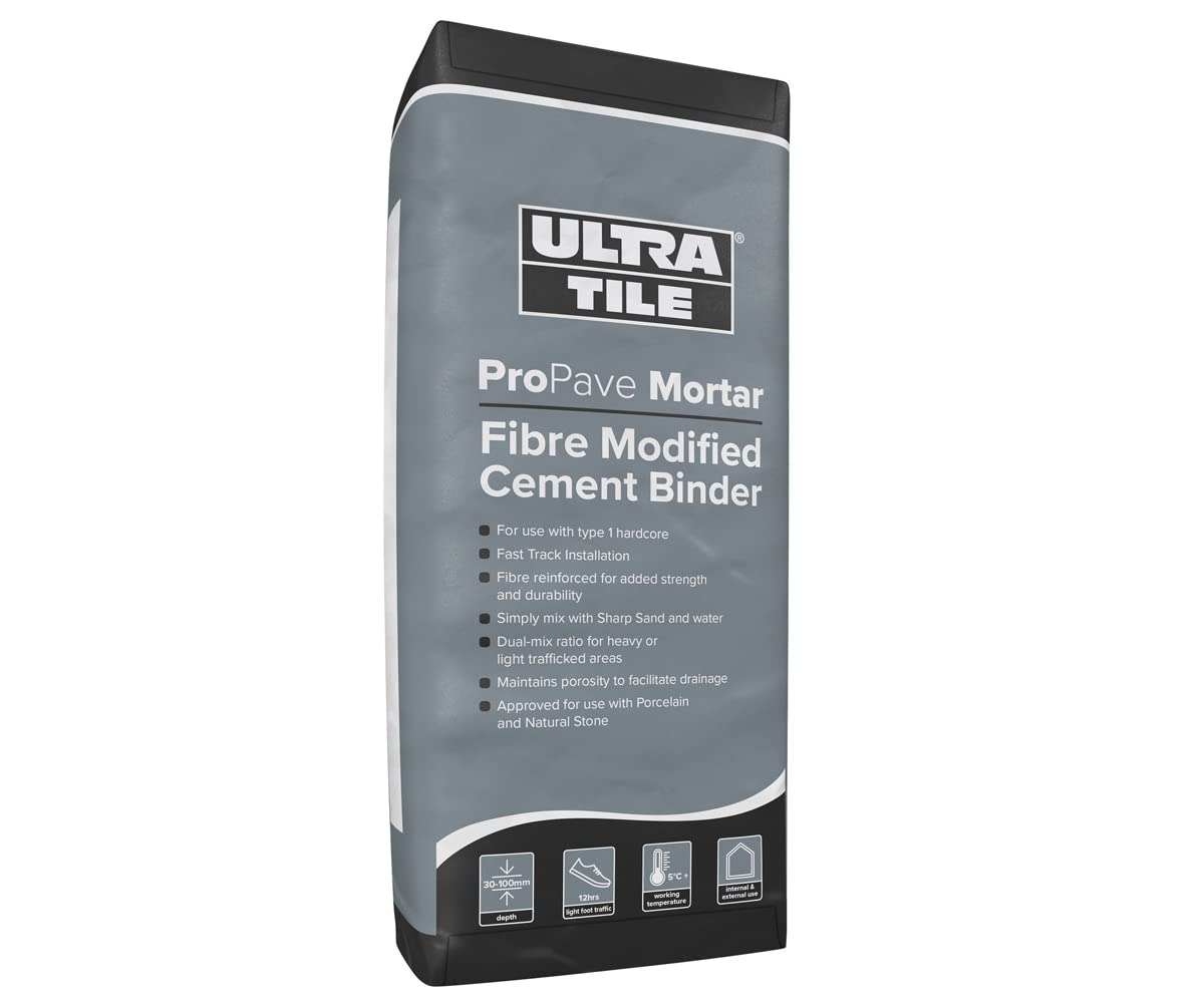UltraTile Cement Binder | External Tiles | Mortar Fibre Modified Cement Binder | 20KG