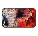 UINHMOP 17''x30'' Indian Mandala Ethnic Elephant Decorative Doormat,Bohemian Animal Printed Elephant