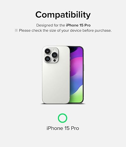 Miniatura 2 de Ringke Vidrio de cubierta completa súper fácil de instalar compatible con iPhone 15 Pro, compatible con fundas, inastillable, dureza 9H, vidrio