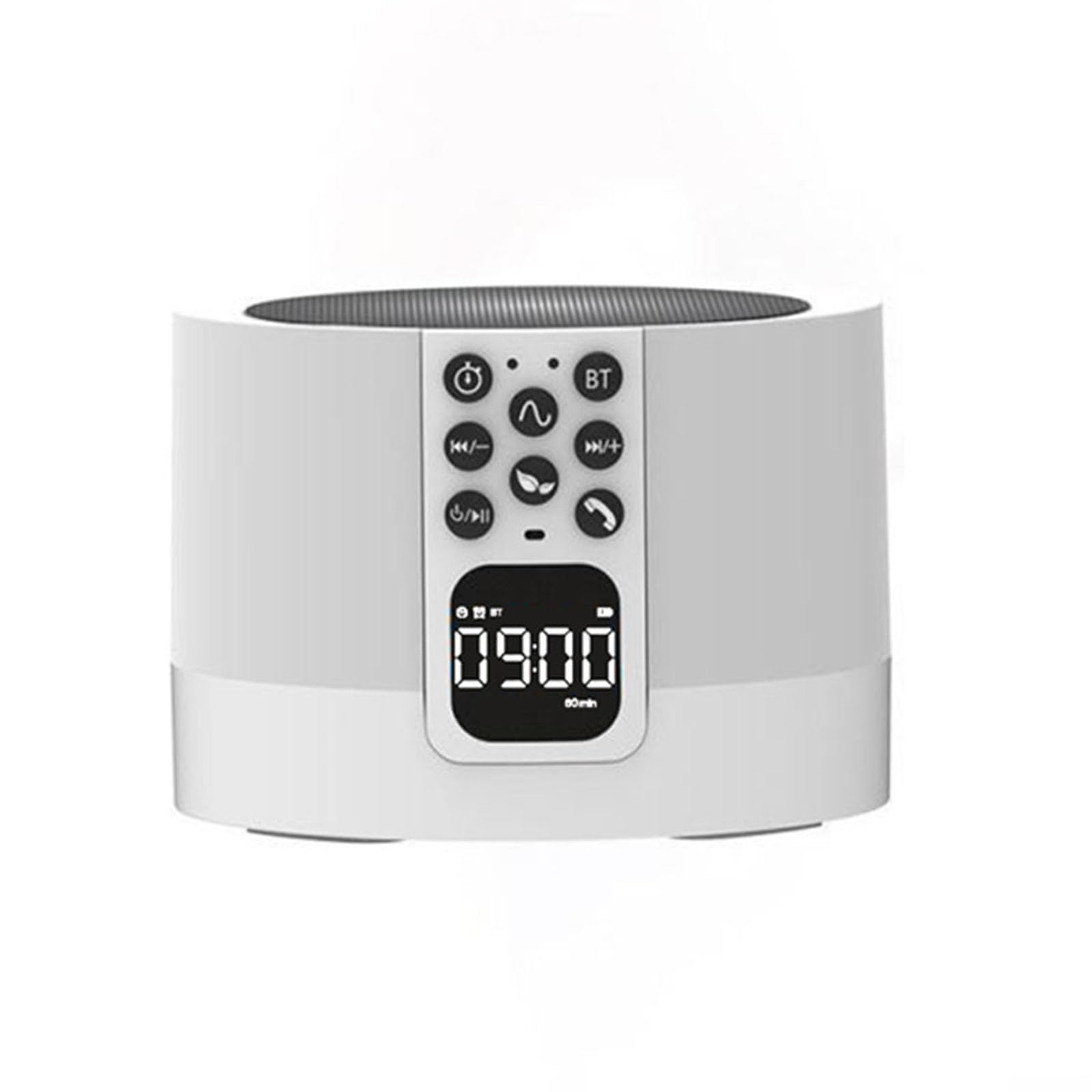 Nucelit Thin Transportable Whir Lecturer Highlighting Modifiable Clock for Profound Sleep Multiple Device Pairing ABS Sleep Clock Device