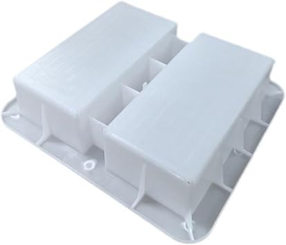 Concrete Brick Molds, 3.9x7.9x2.4 Inch, Polypropylene Construction, Ideal for DIY Projects and Outdoor Building Supplies