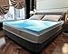Red Nomad 2-Inch Thick Gel Infused Visco Elastic Queen Memory Foam Mattress Pad
